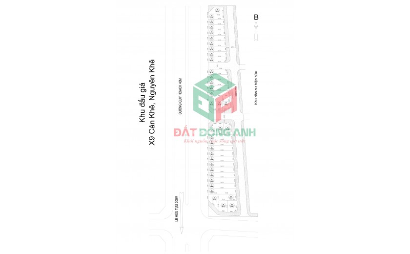 ĐẤT ĐÂU GIÁ X9 CÁN KHÊ, NGUYÊN KHÊ - 78,7M - MẶT ĐƯỜNG QUY HOẠCH RỘNG 40M - 7 TỶ